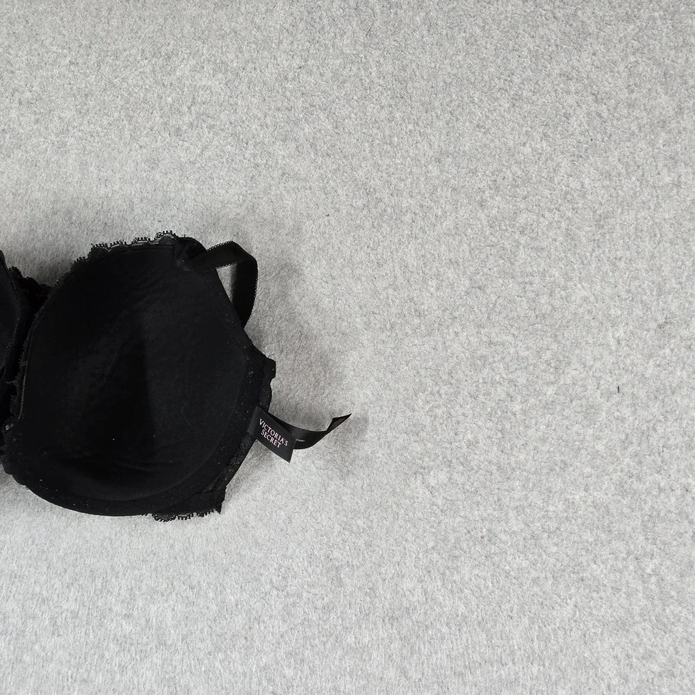 Victoria Secret Women Bra 34DD Black Dream Angels Racerback Demi Underwired Lace